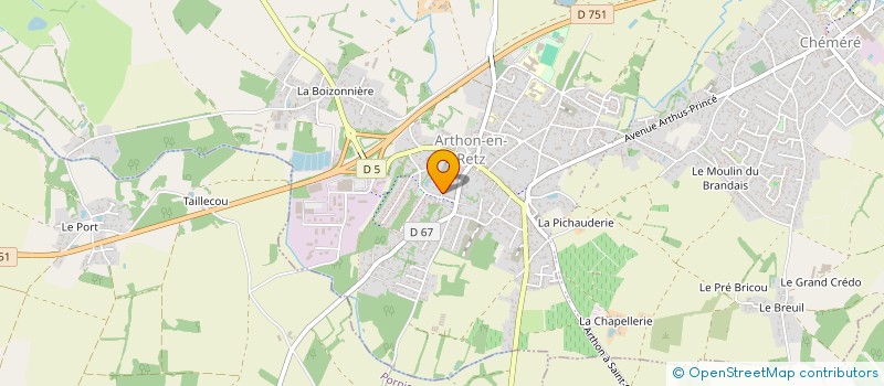 localisation de l'entreprise SCI ORTHO  CHAUMES-EN-RETZ