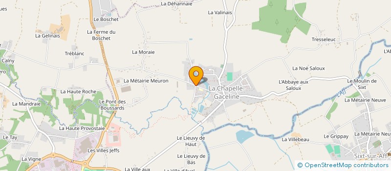 localisation de l'entreprise SCI ORTHO COLOMIER BIZOT  LA GACILLY