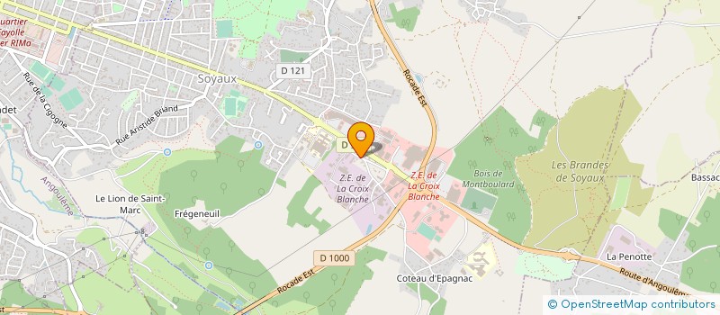 localisation de l'entreprise SCI ORTHO CROIX-BLANCHE  SOYAUX