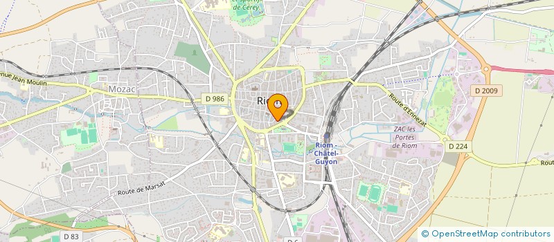 localisation de l'entreprise SCI ORTHO DESAIX  RIOM