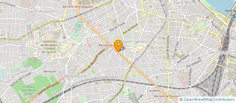 localisation de l'entreprise SCI ORTHO GEORGES V  BORDEAUX