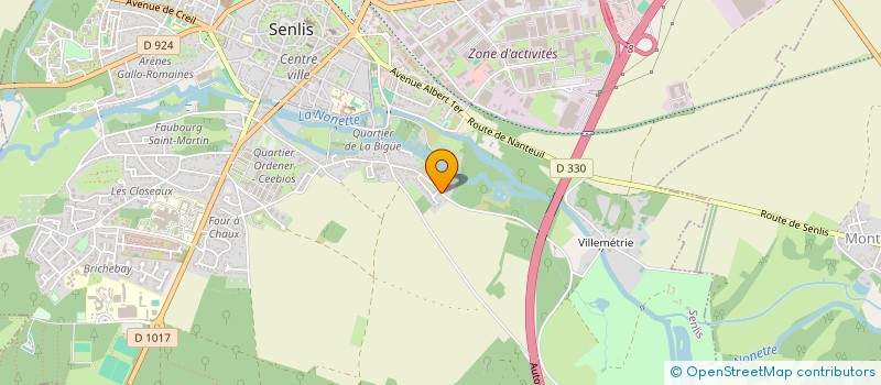 localisation de l'entreprise SCI ORTHO-HIGONNET  SENLIS