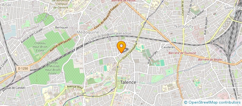 localisation de l'entreprise SCI ORTHO TALENCE  TALENCE