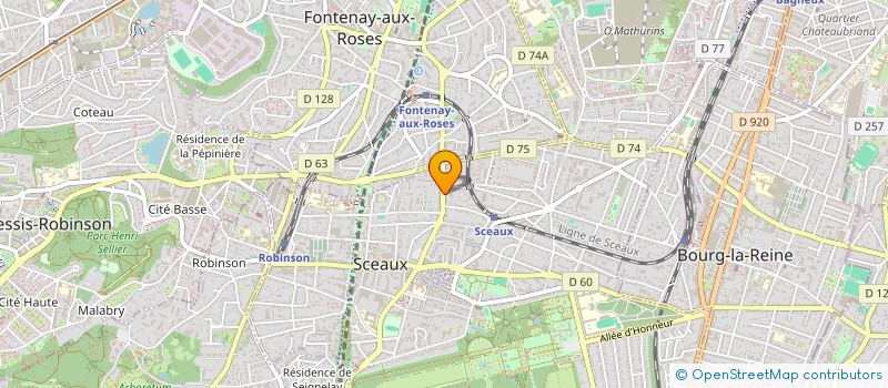 localisation de l'entreprise SCI ORTHO30 à SCEAUX