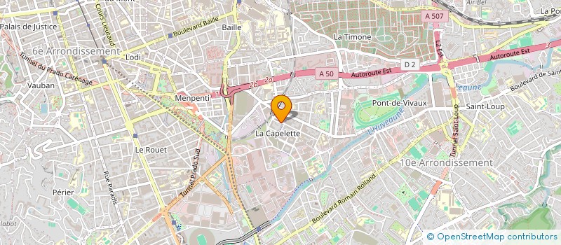 localisation de l'entreprise SCI ORTHOCAP à MARSEILLE
