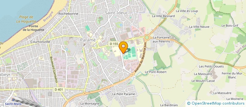 localisation de l'entreprise SCI ORTHOCAPSUD  SAINT-MALO