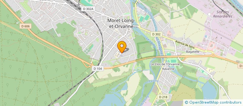 localisation de l'entreprise SCI ORTHOCLE  MORET-LOING-ET-ORVANNE