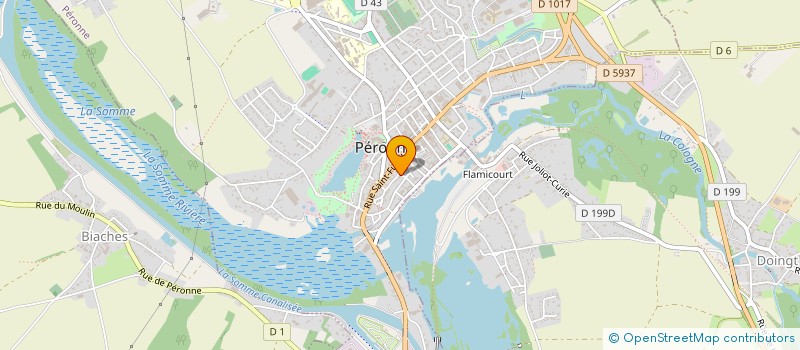 localisation de l'entreprise SCI ORTHOCOPE à PERONNE