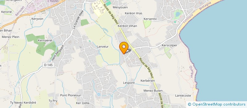 localisation de l'entreprise SCI ORTHODENT  FOUESNANT