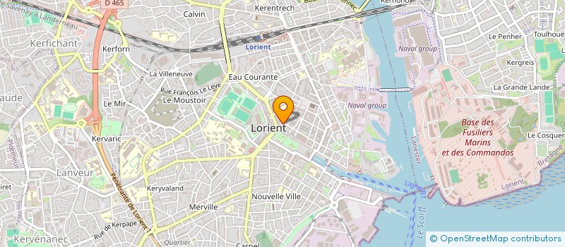 localisation de l'entreprise SCI ORTHODONTIE FAOUEDIC  LORIENT