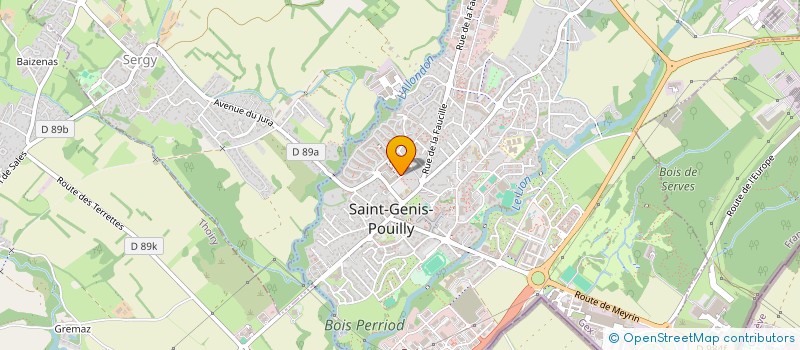 localisation de l'entreprise SCI ORTHODONTIE SAINT GENIS POUILLY à SAINT-GENIS-POUILLY