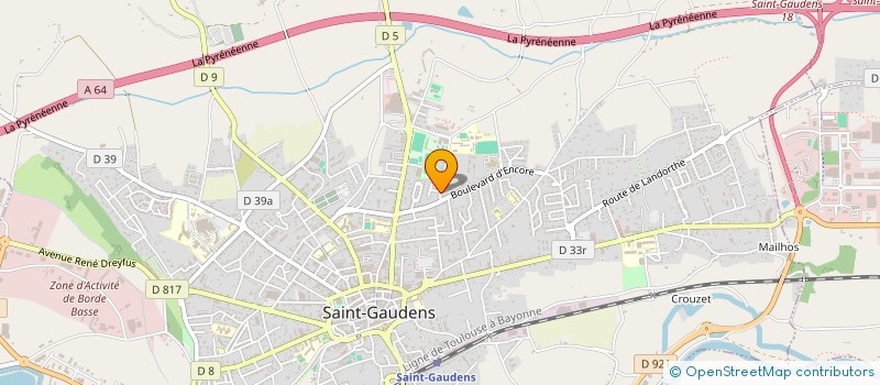 localisation de l'entreprise SCI ORTHOELLITE  SAINT-GAUDENS