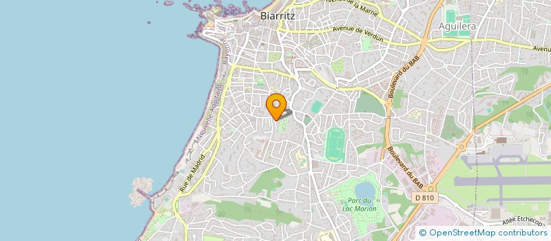 localisation de l'entreprise SCI ORTHOGREG à BIARRITZ