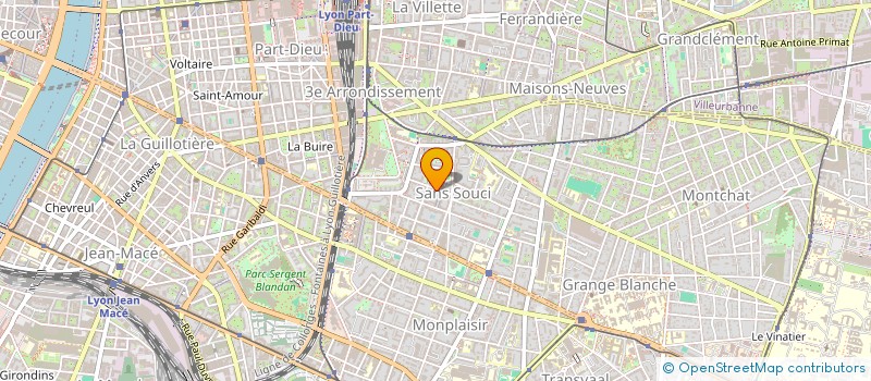 localisation de l'entreprise SCI ORTHOKINE  LYON