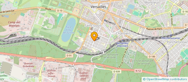 localisation de l'entreprise SCI ORTHOLAND à VERSAILLES