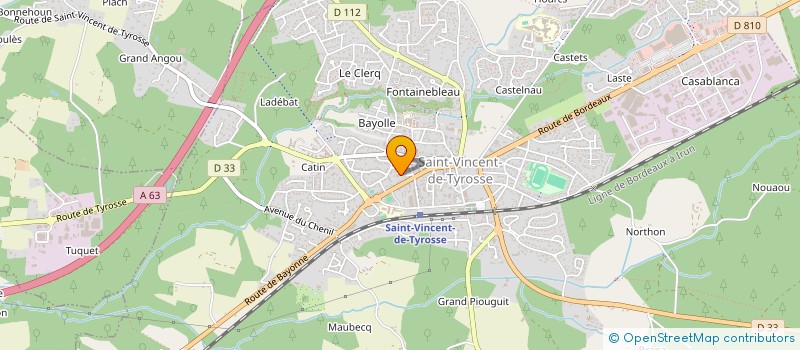 localisation de l'entreprise SCI ORTHOLAND à SAINT-VINCENT-DE-TYROSSE