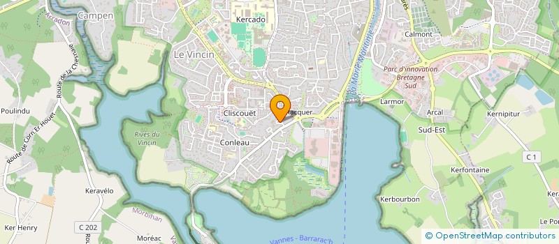 localisation de l'entreprise SCI ORTHOLI à VANNES