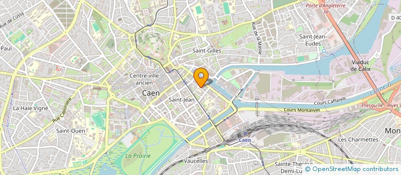 localisation de l'entreprise SCI ORTHOLIB à CAEN