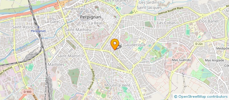 localisation de l'entreprise SCI ORTHOLOC  PERPIGNAN