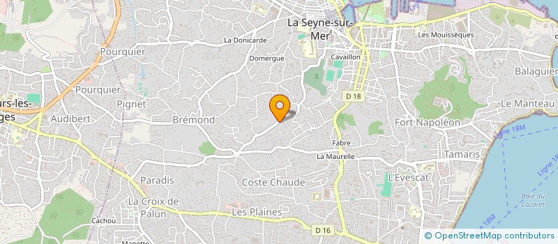 localisation de l'entreprise SCI ORTHOLOG à LA SEYNE-SUR-MER