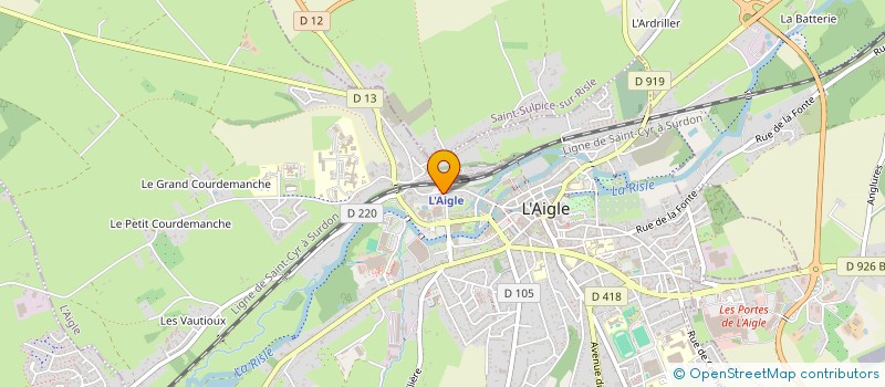 localisation de l'entreprise SCI ORTHOLOGUE à L'AIGLE
