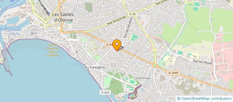 localisation de l'entreprise SCI ORTHOLONNE à LES SABLES D'OLONNE
