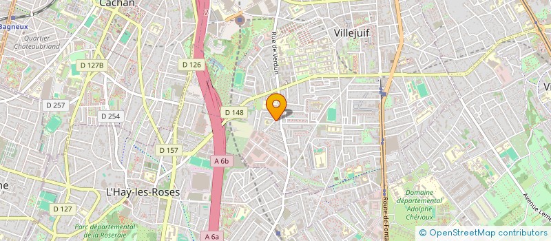 localisation de l'entreprise SCI ORTHOLOUARN à VILLEJUIF
