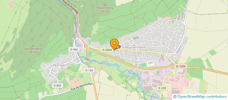 localisation de l'entreprise SCI ORTHOMED  MARLENHEIM