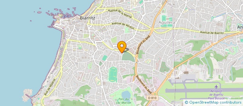 localisation de l'entreprise SCI ORTHOP à BIARRITZ
