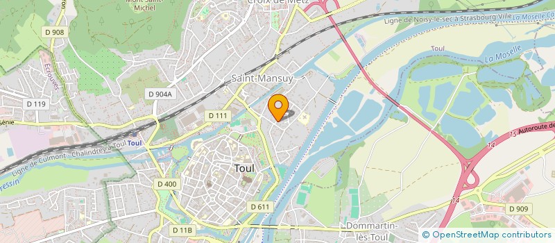 localisation de l'entreprise SCI ORTHOPHONIE JARVILLE  TOUL