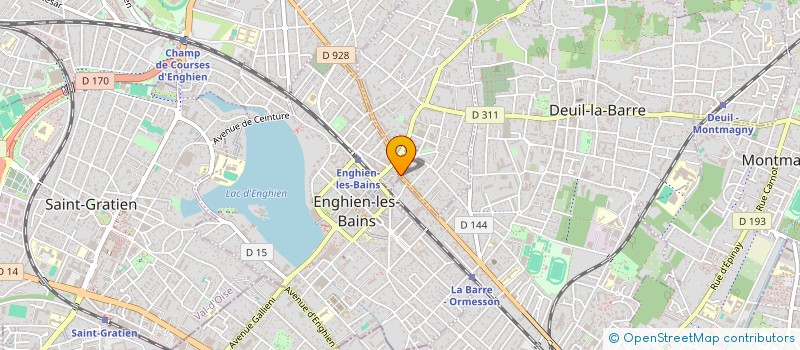 localisation de l'entreprise SCI ORTHOPSY à ENGHIEN-LES-BAINS