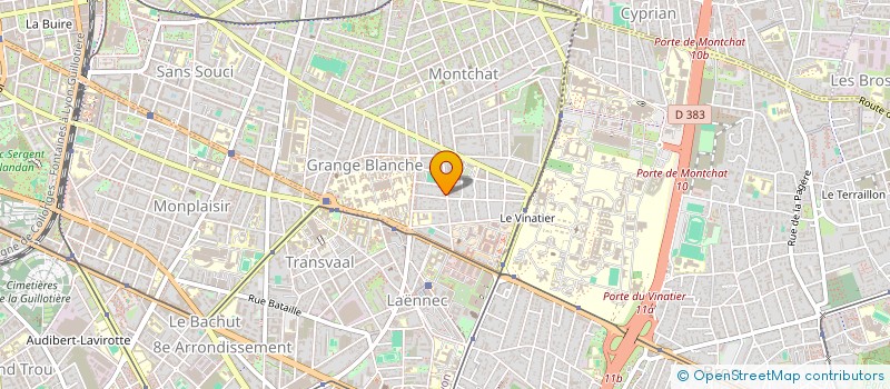 localisation de l'entreprise SCI ORTHORAB  LYON