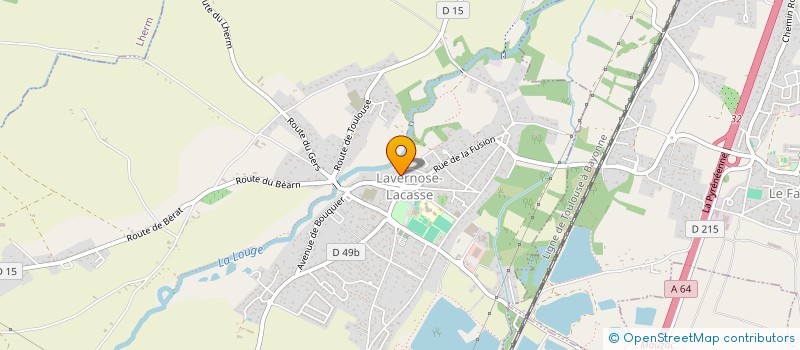 localisation de l'entreprise SCI ORTHOS DES FONTAINES  LAVERNOSE-LACASSE