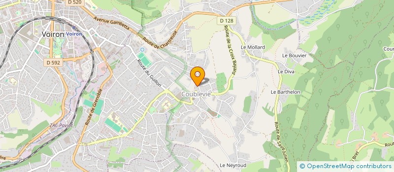 localisation de l'entreprise SCI ORTHOSONIE  COUBLEVIE