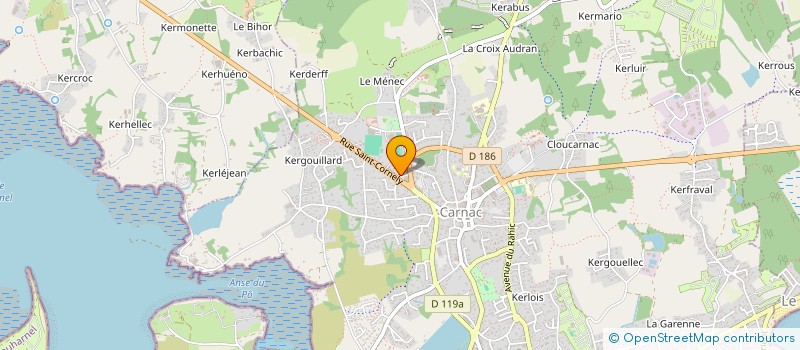 localisation de l'entreprise SCI ORTHOTELENN  CARNAC