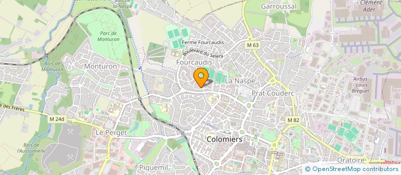 localisation de l'entreprise SCI ORTHOVALIE à COLOMIERS