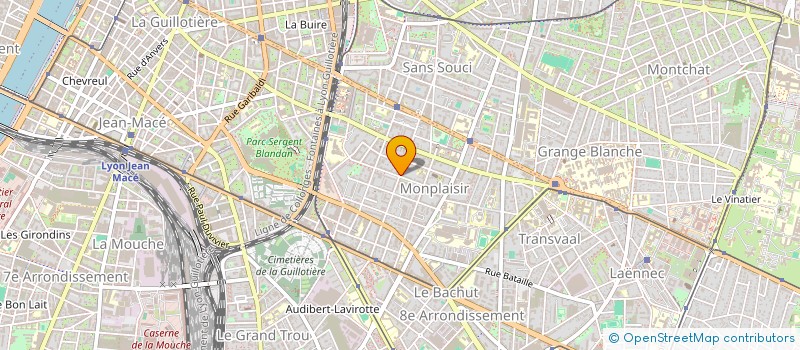 localisation de l'entreprise SCI ORTHOVILLON  LYON