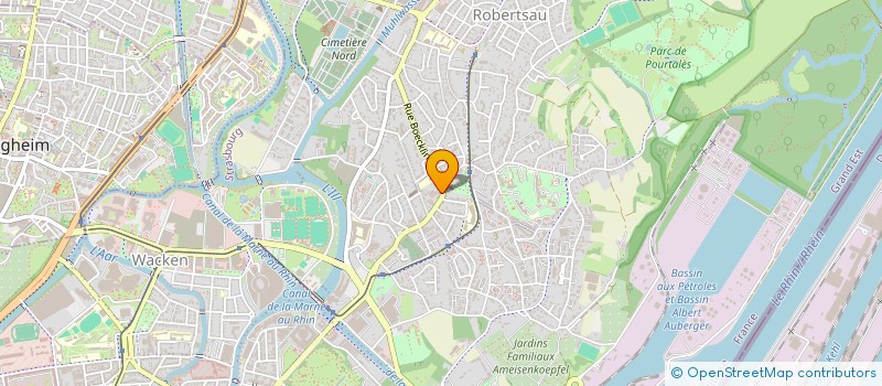 localisation de l'entreprise SCI ORTHOZEN  STRASBOURG