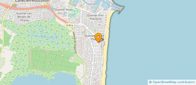 localisation de l'entreprise SCI ORTIZ  CANET-EN-ROUSSILLON