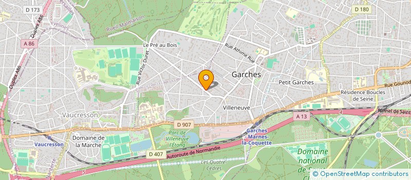 localisation de l'entreprise SCI ORTOLO  GARCHES