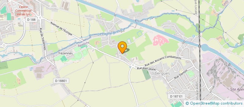 localisation de l'entreprise SCI ORTYGIE  ISBERGUES