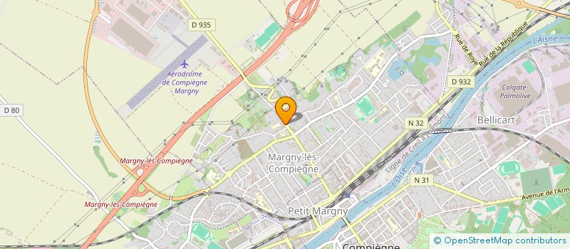 localisation de l'entreprise SCI ORUS  MARGNY-LES-COMPIEGNE