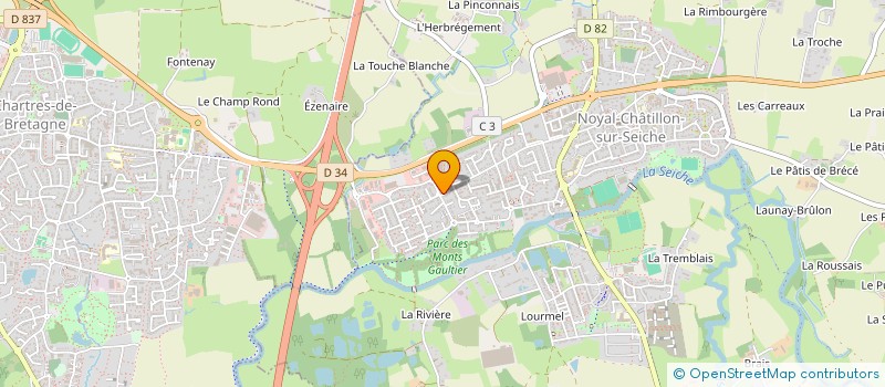 localisation de l'entreprise SCI ORVAULT IMMO  NOYAL-CHATILLON-SUR-SEICHE