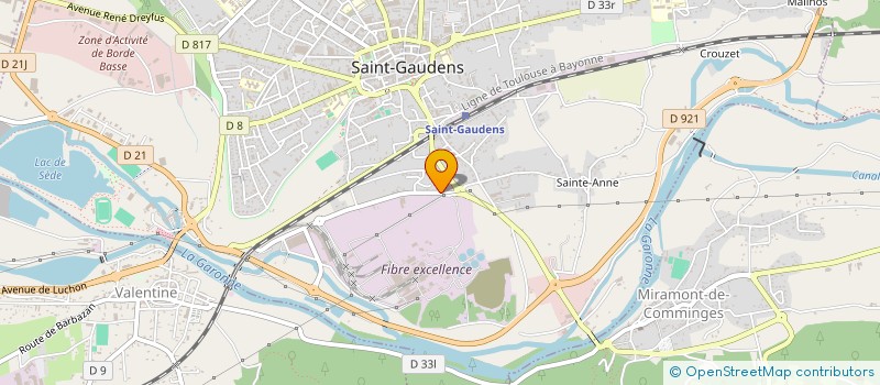 localisation de l'entreprise SCI ORVET  SAINT-GAUDENS