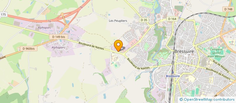 localisation de l'entreprise SCI ORVIAL  BRESSUIRE