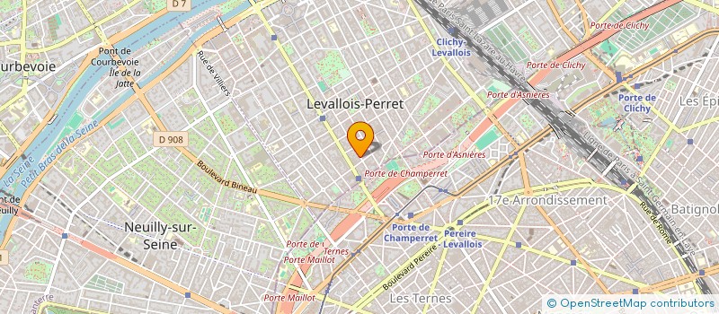 localisation de l'entreprise SCI ORVIMA à LEVALLOIS-PERRET