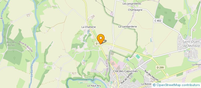 localisation de l'entreprise SCI ORY  SOUGE LE GANELON