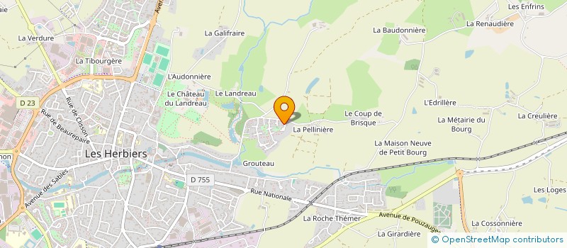 localisation de l'entreprise SCI ORYAE à LES HERBIERS