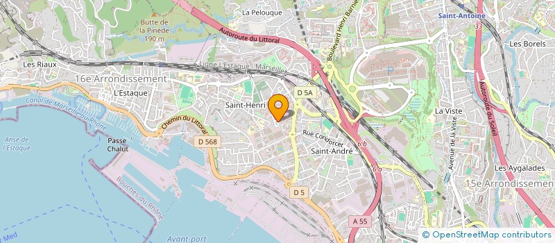 localisation de l'entreprise SCI ORYSON à MARSEILLE