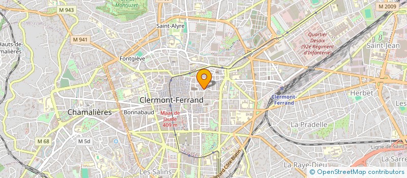 localisation de l'entreprise SCI ORZILHAC  CLERMONT-FERRAND